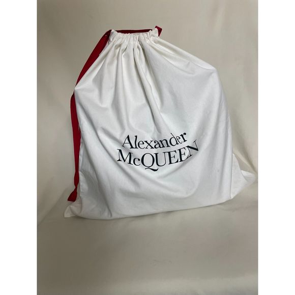 Alexander McQueen Gold Skull Black Leather Shopper Travel Tote Bag - Picture 13 of 13